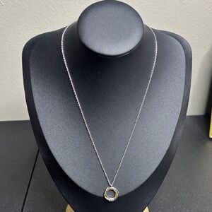 Demdaco Love Knot Two Tone Pendant Silver Necklace Gift